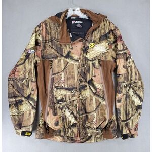 Scent Blocker Women's Insulated Jacket Body Lock Sz M Hunting Camo Brown 3 Layer